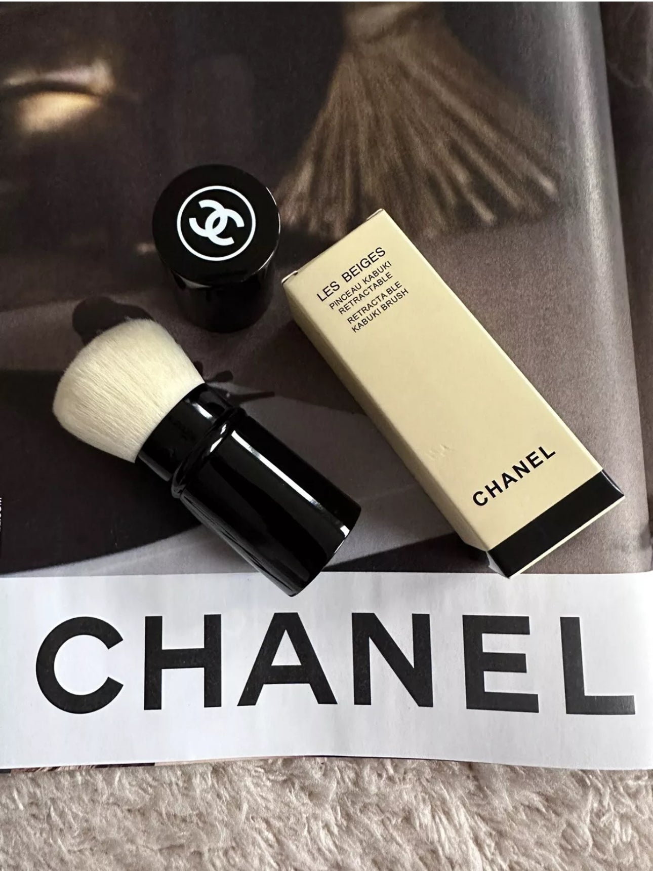 Chanel Pinceau Kabuki, einziehbarer Puder-Pinsel