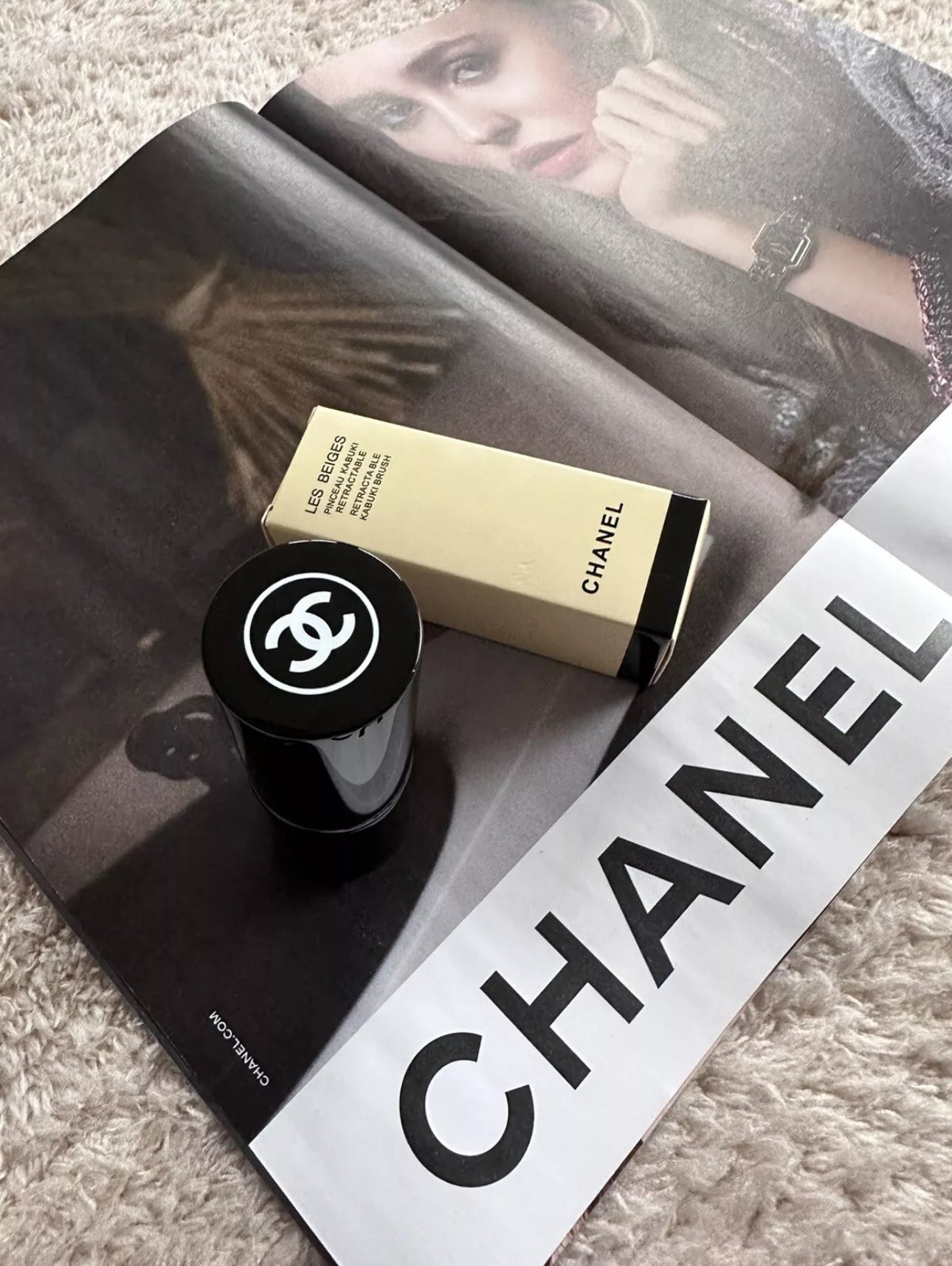 Chanel Pinceau Kabuki, einziehbarer Puder-Pinsel